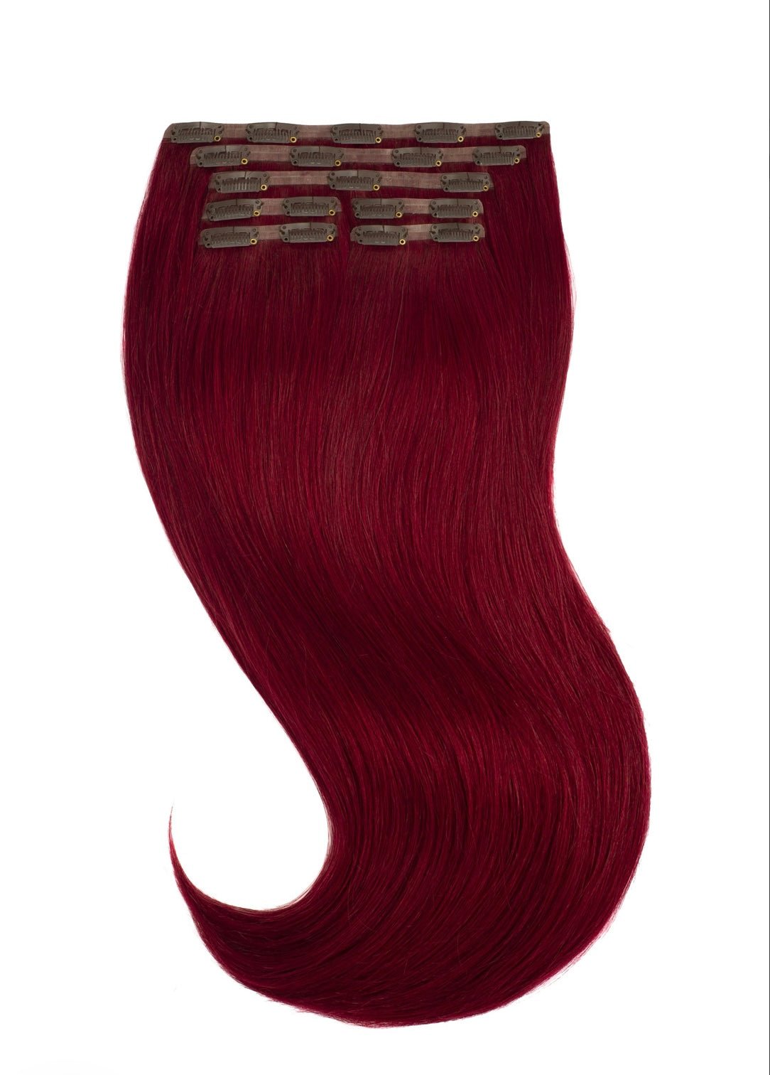 Clip In Extensions Cherry Red - Mein ShopHairluxx&CoClip In Extensions Cherry Red
