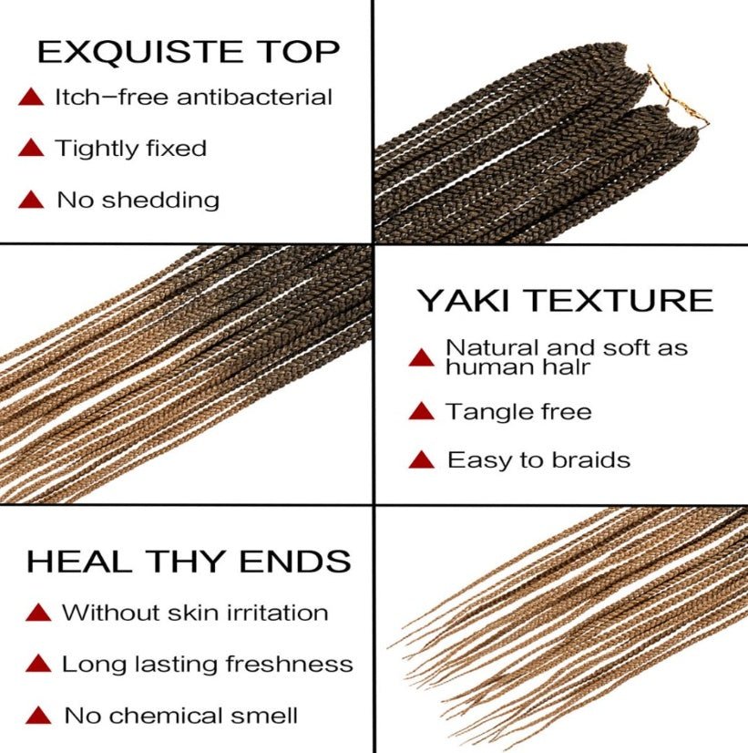 Box Braids Crochet Hair Medium Box Braid Pre - Looped - Only Self Pickup - Mein ShopCrimson MedeaBox Braids Crochet Hair Medium Box Braid Pre - Looped - Only Self Pickup