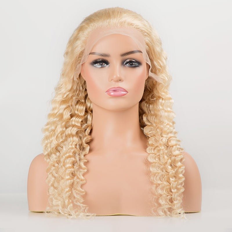 Deep Wave 613 Transparent Lace 13x4 Frontal Wig 4x4 Closure Wig 13x6x1 - Mein ShopCerise AlfieDeep Wave 613 Transparent Lace 13x4 Frontal Wig 4x4 Closure Wig 13x6x1