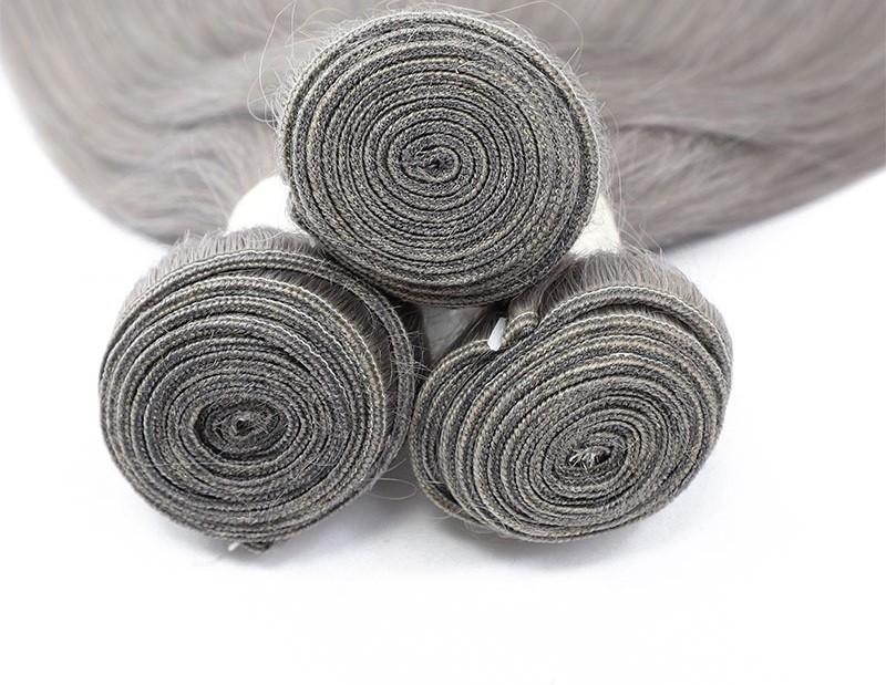 Gray 10A Grade Silver 1B/ Silver Straight 3/4 BUNDLES with CLOSURES & - Mein ShopCerise AlfieGray 10A Grade Silver 1B/ Silver Straight 3/4 BUNDLES with CLOSURES &