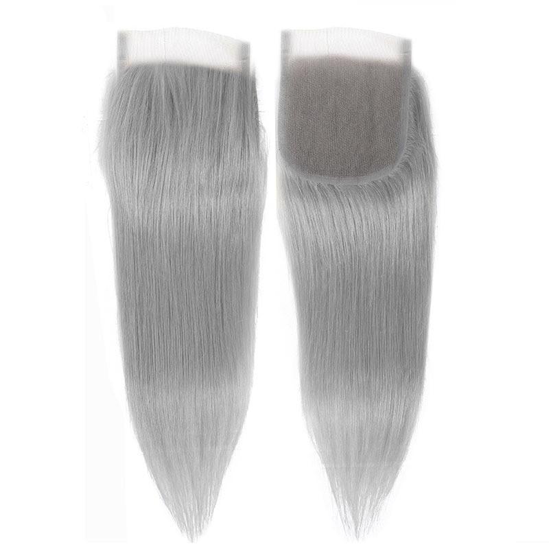 Gray 10A Grade Silver 1B/ Silver Straight 3/4 BUNDLES with CLOSURES & - Mein ShopCerise AlfieGray 10A Grade Silver 1B/ Silver Straight 3/4 BUNDLES with CLOSURES &
