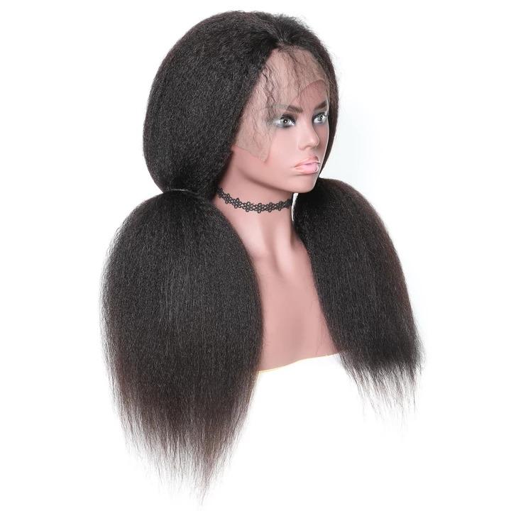 Kinky Straight 13x6 Transparent Lace Frontal Brazilian Human Hair Wigs - Mein ShopCerise AlfieKinky Straight 13x6 Transparent Lace Frontal Brazilian Human Hair Wigs