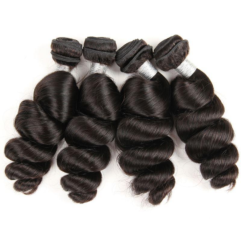 BeuMax 10A Grade 3/4 Loose Wave bundles with 13x4 Frontal - Mein ShopCerise AlfieBeuMax 10A Grade 3/4 Loose Wave bundles with 13x4 Frontal