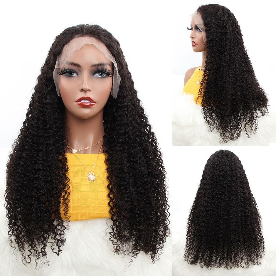 Kinky Curly 13x6 Transparent Lace Frontal Brazilian Human Hair Wigs - Mein ShopCerise AlfieKinky Curly 13x6 Transparent Lace Frontal Brazilian Human Hair Wigs