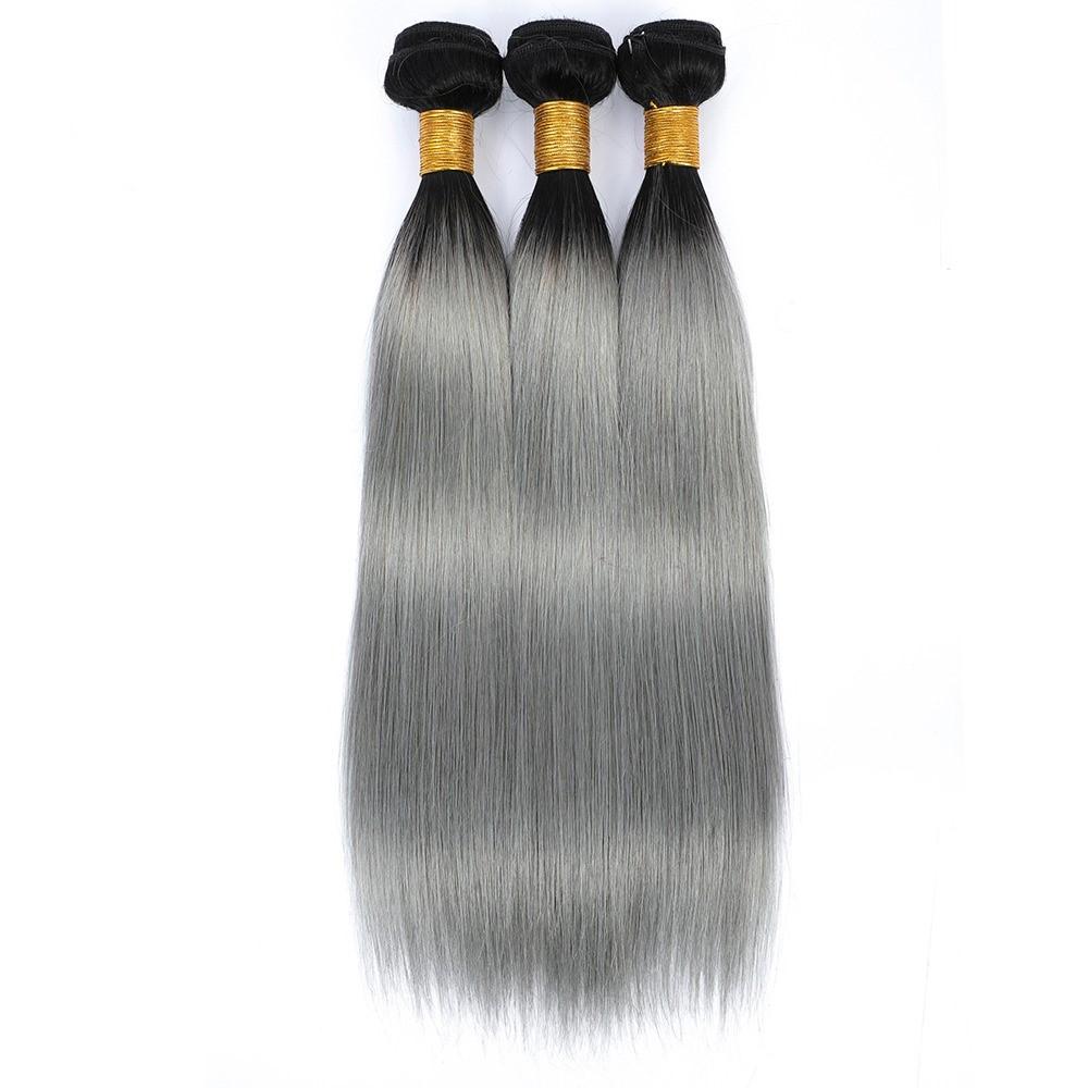 Gray 10A Grade Silver 1B/ Silver Straight 3/4 BUNDLES with CLOSURES & - Mein ShopCerise AlfieGray 10A Grade Silver 1B/ Silver Straight 3/4 BUNDLES with CLOSURES &