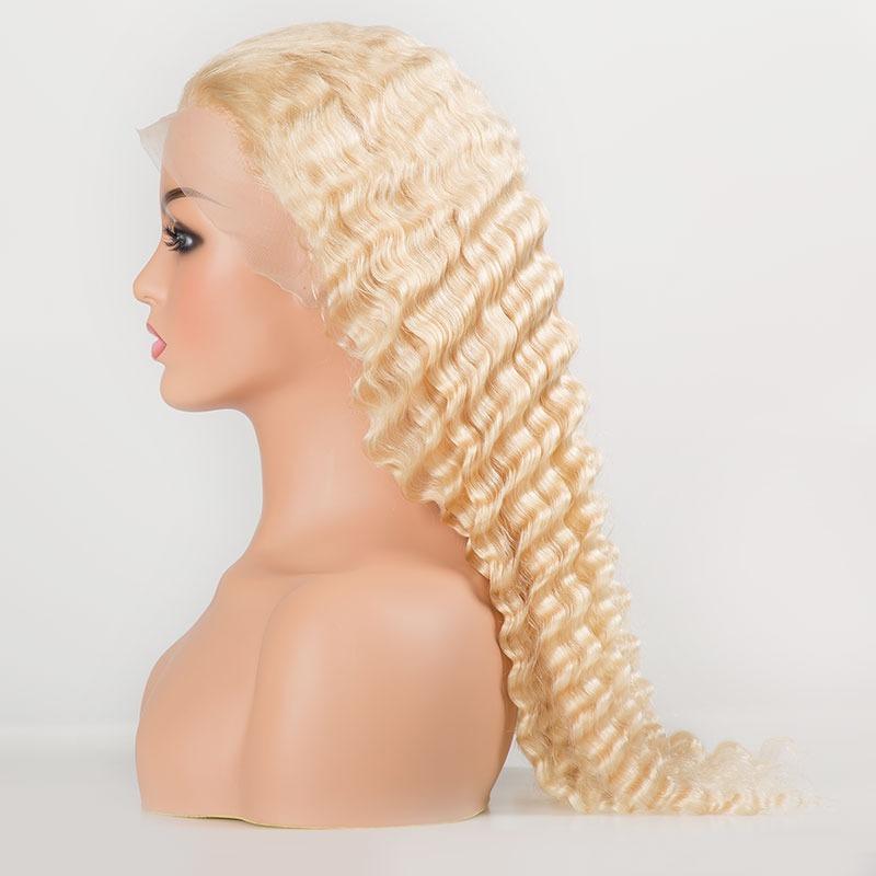 Deep Wave 613 Transparent Lace 13x4 Frontal Wig 4x4 Closure Wig 13x6x1 - Mein ShopCerise AlfieDeep Wave 613 Transparent Lace 13x4 Frontal Wig 4x4 Closure Wig 13x6x1