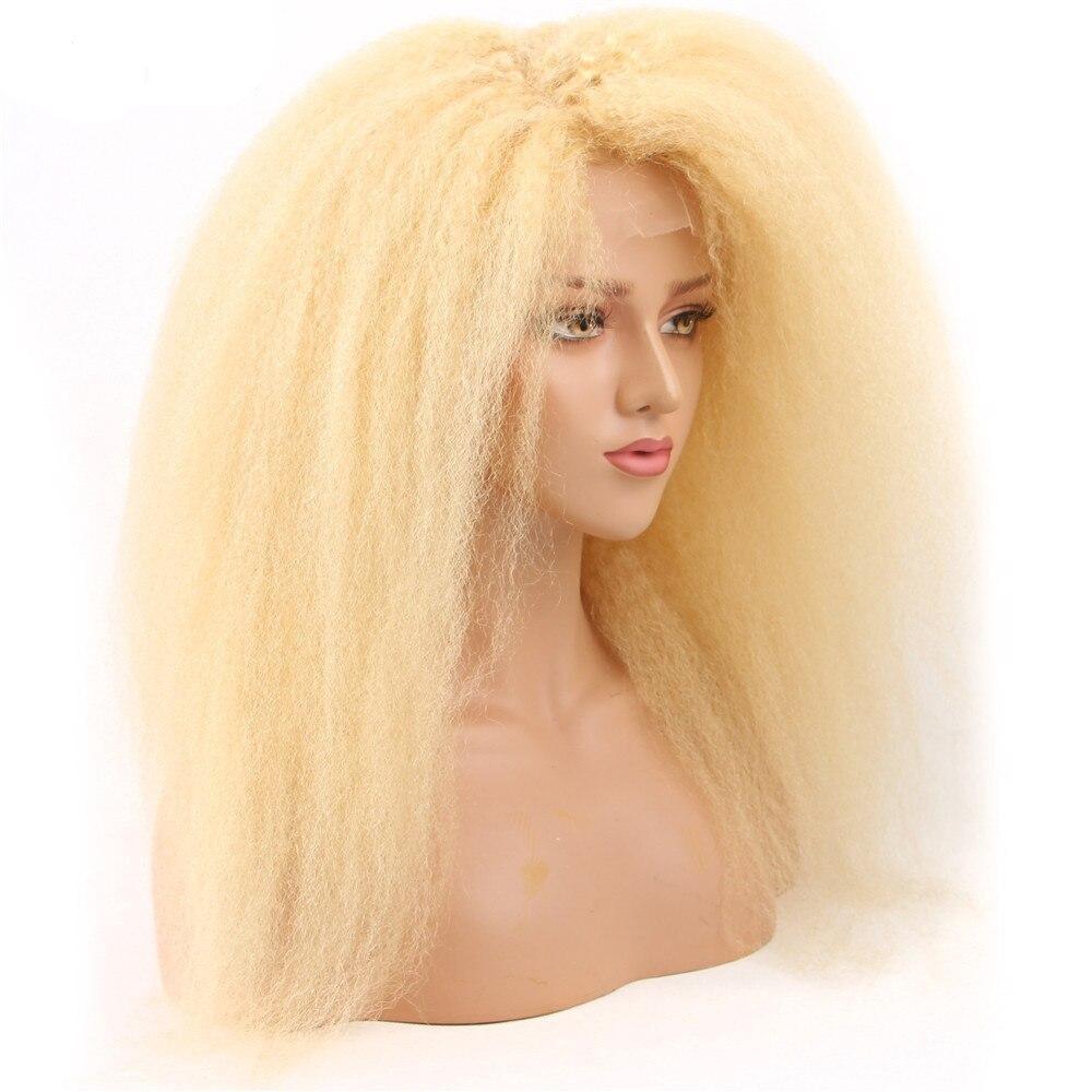 200% Density Kinky Straight 613 Blonde 13x4 Lace 13x6 Frontal Wigs - Mein ShopCerise Alfie200% Density Kinky Straight 613 Blonde 13x4 Lace 13x6 Frontal Wigs