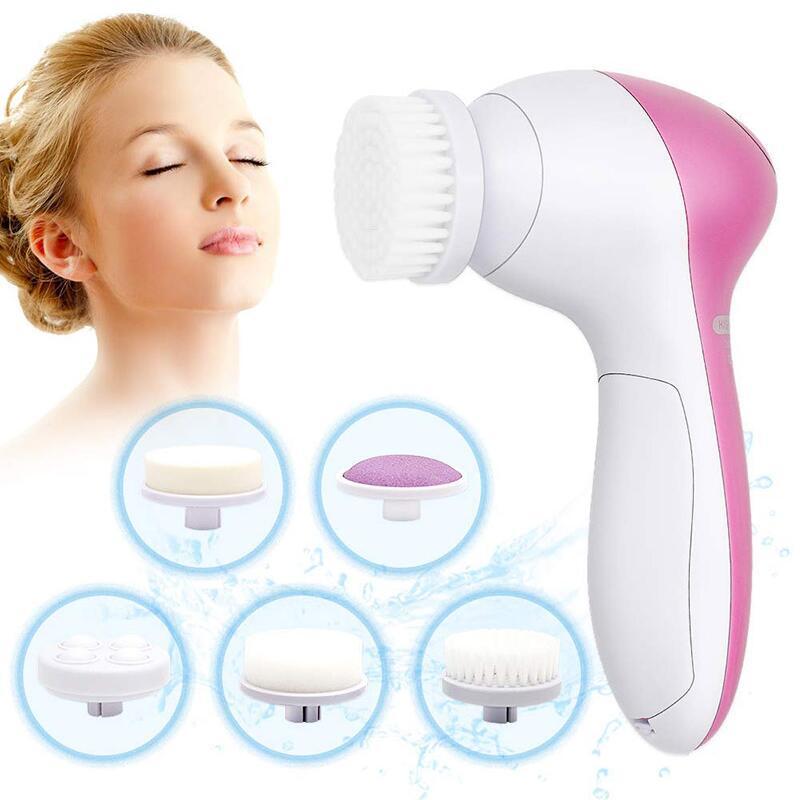 5 in 1 Face Massage Cleansing Brush Set - Mein ShopYellow Pandora5 in 1 Face Massage Cleansing Brush Set