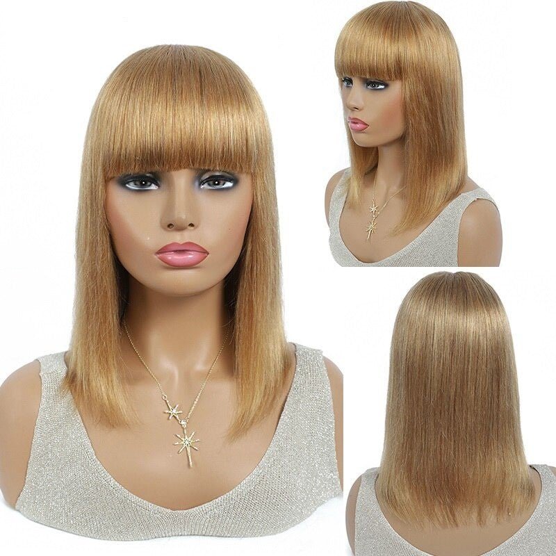 613 Brazilian 99J Burgundy Short Bob Remy Straight Human Hair Wigs Wi - Mein ShopCerise Alfie613 Brazilian 99J Burgundy Short Bob Remy Straight Human Hair Wigs Wi