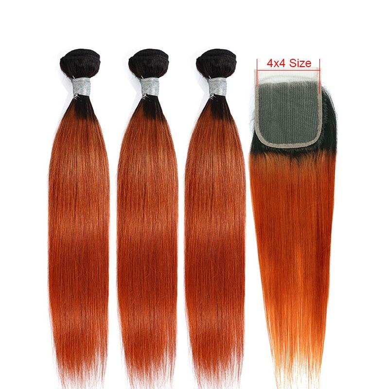 10A Grade Orange 1B/350 Straight 3/4 BUNDLES with CLOSURES & FRONTAL - Mein ShopCerise Alfie10A Grade Orange 1B/350 Straight 3/4 BUNDLES with CLOSURES & FRONTAL