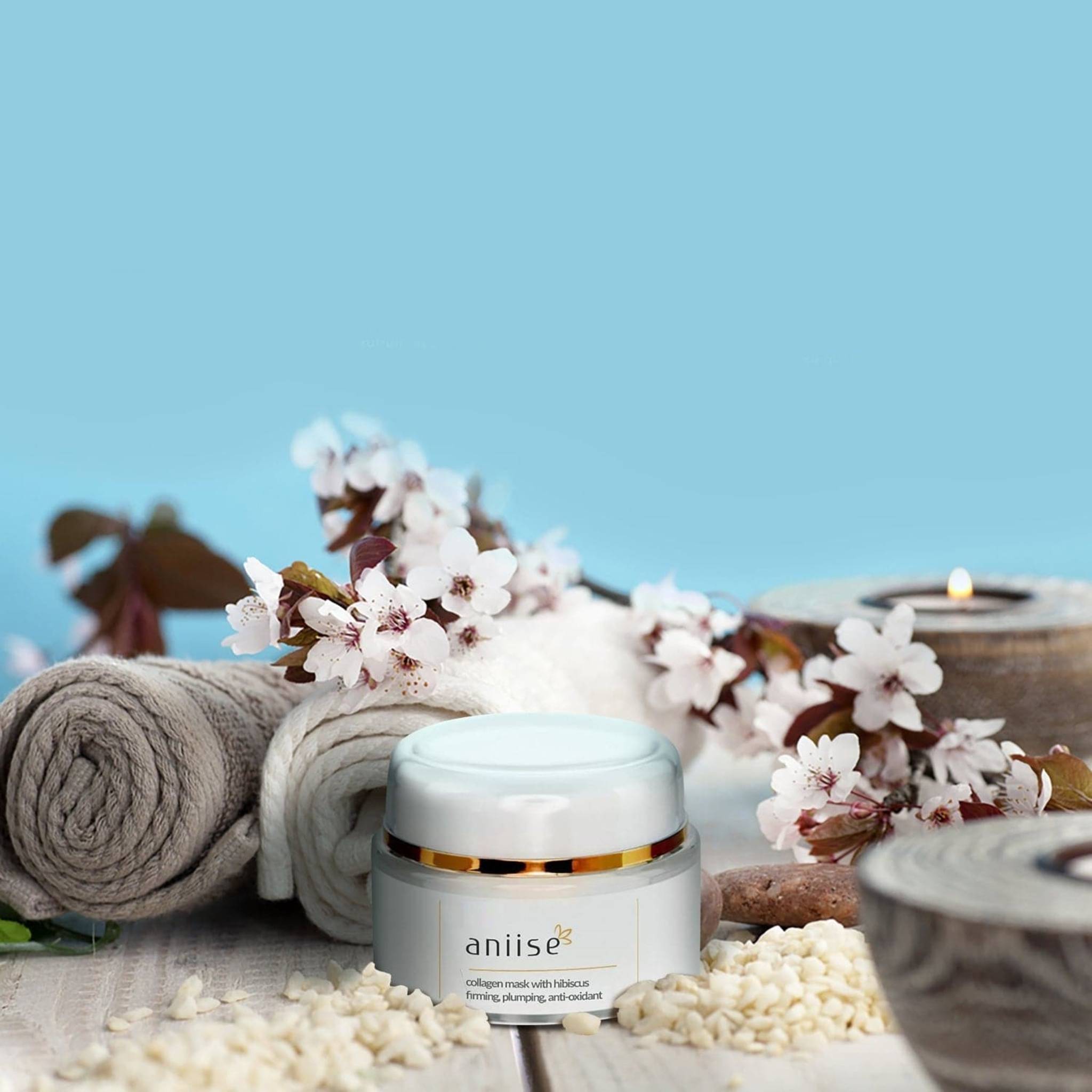 Collagen Facial Mask with Hibiscus - Mein ShopAniiseCollagen Facial Mask with Hibiscus