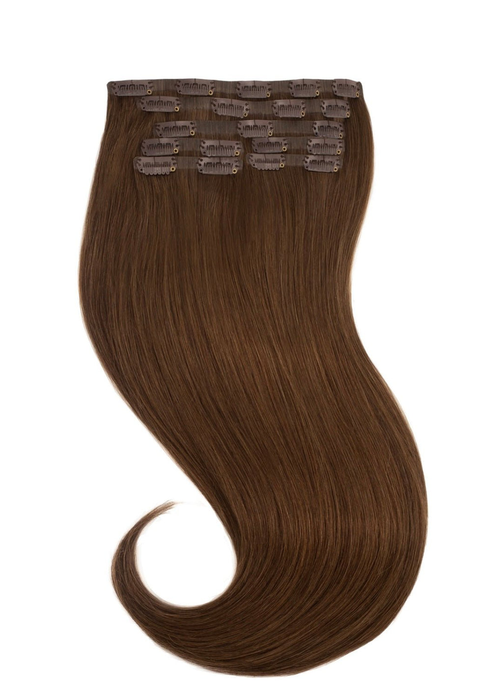 Clip In Extensions Medium Brown 4 - Mein ShopHairluxx&CoClip In Extensions Medium Brown 4